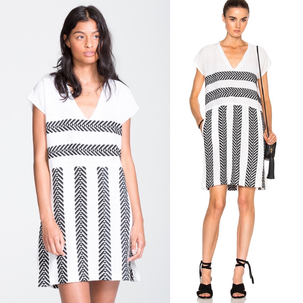 Lemlem Black And White Freya Shift Dress